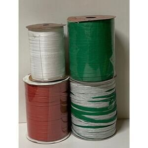Colorful Ribbon Assortment - 4 Spools, 400 Yards Total. KK489